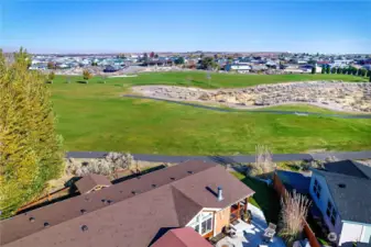 Aerial of golf course