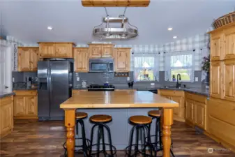 Kitchen with Stainless Steel Appliances.