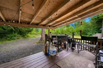 Covered back deck