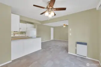 Dining room off kitchen.