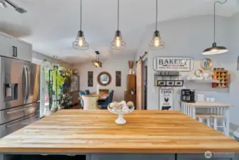 Large Butcher Block Island