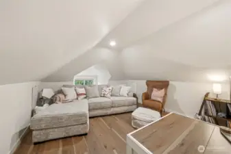 Enjoy cozy evenings in the loft, perfect for movie nights, relaxing, or spending quality time with family and friends OR could be used as a 3rd bedroom or home office space.