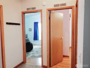 Picture of the Hallway showing the 2 other Bedrooms.