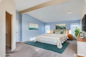 Primary Bedroom Virtually Staged