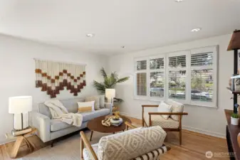 Spacious and light filled living room