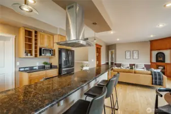 Kitchen and living room