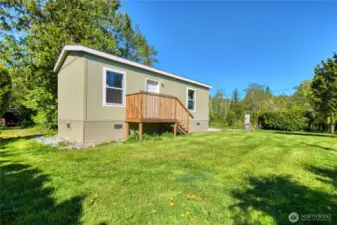 Side view of home