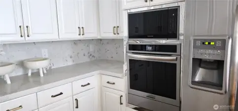 New oven and microwave