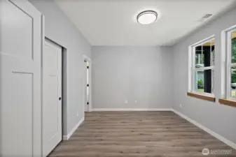 Main Floor Flex Rm! Dual Entry Doors, Closet, and Windows Overlooking the Landscaped Front Yard!