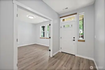 Easy Care LVP Floors, Flex Rm w/ Dual Entry Doors!