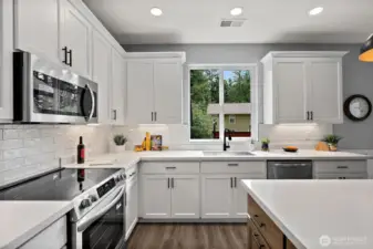 Full SS Appliance Suite "Gallery" Edition! Quartz Slab, Abundant Cabinetry!