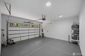 Attention to Detail is Noted Everywhere! Beautifully Finished Garage - Floor, Walls, LED Lights, & Garage Opener Installed, too!