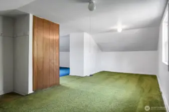 Large rooms upstairs.