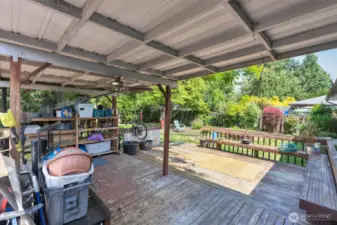 Covered Back Deck
