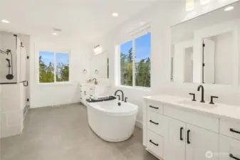 Primary bathroom suite