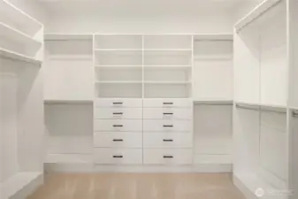 Two separate closets