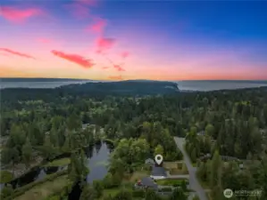 In the beautiful Lost Lake Community on Camano Island. Bring your fishing pole.