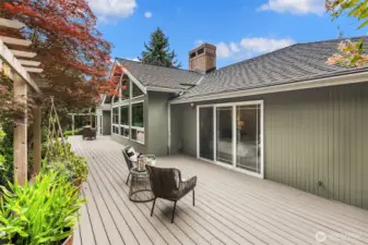 Huge low maintenance deck