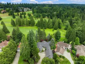 Home is located on the first fairway of Bear Creek Country Club