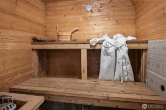 downstairs sauna