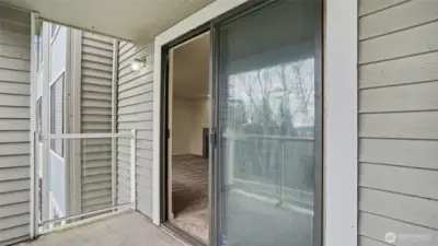 Covered private balcony can be enjoyed all year around!