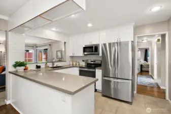Fully remodeled kitchen.
