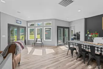 Dining room and front door