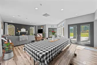 Dining room looking into living room