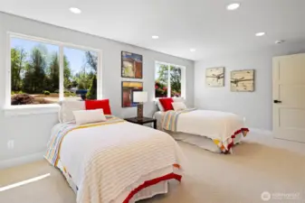 2nd oversize bedroom with Berber carpet
