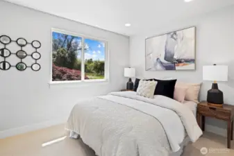 3rd bedroom/office with Berber carpet