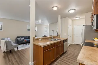 kitchen has two pantries!