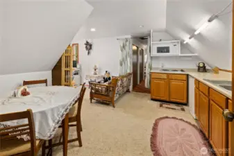 Upstairs living space