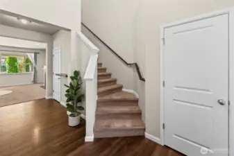Coat closet off of front