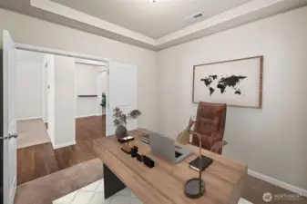 Large main floor office *virtually staged*
