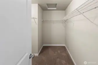 Large primary closet