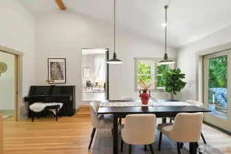 spacious community space where dining meets entertaining