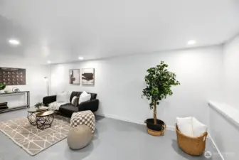 Remodeled basement perfect rec room or family movie night!