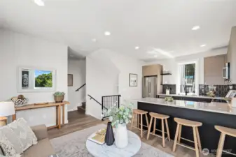 Open Floor Plan. (Pic of Unit A)