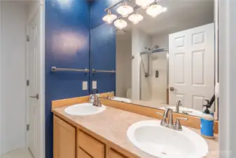 Primary bath with double sinks