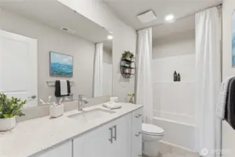 Main bath, light & crisp colors!