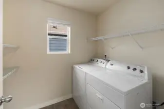 Spacious Laundry room