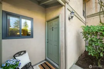 Quiet, landscaped neighborhood.