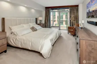 Generous primary suite
