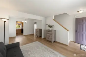 This space would also make an excellent, sunny office or play area if needed.