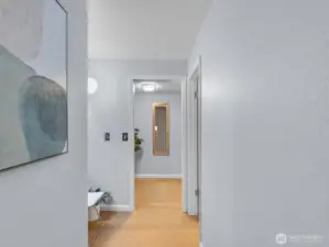 Entering hallway