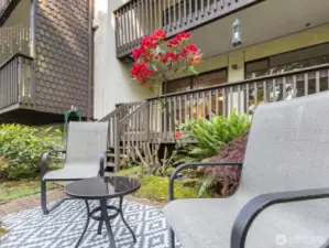 Additional patio right below your deck!