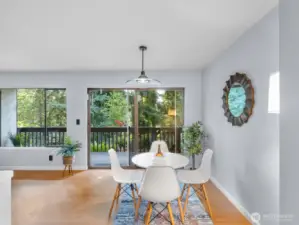 Dining area with exceptional view