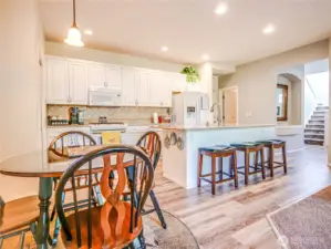 Kitchen with Island and seperate eating space
