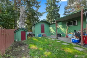 Side Yard with Storage