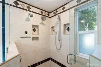 Full tile shower